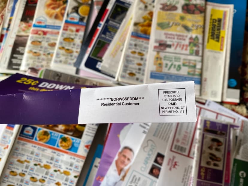 EDDM mail addressed to Postal Customer